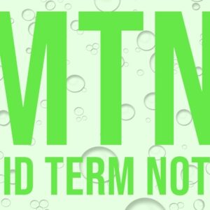MTN (Medium Term Notes) 3% per client